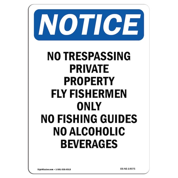 Sign, 5" H, 3.5" W, No Trespassing Private Property Sign, Portrait, NS-D-35-V-14975-10PK